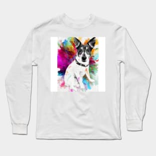 Jack Russell pop art Long Sleeve T-Shirt